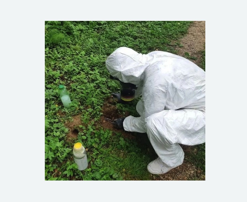 уничтожение кротов на участке в Татарске